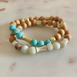 Rustic Cuff Beaded Bracelets